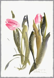 Tulpaner, 2003 (akvarell) av Claudia Hutchins Puechavy