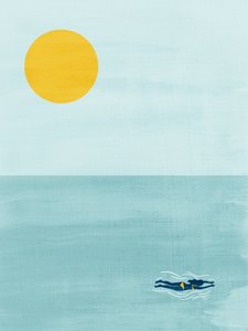 Ocean Sun Swimmer av Claudia Spano'