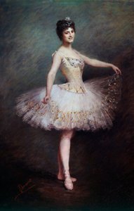 Porträtt av Carlotta Zambelli (1875-1968), italiensk dansare och pedagog Målning av Claudie Chamerot Viardot (1800-talet). 1897 Paris, Operabiblioteket av Claudie Viardot