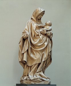 Jungfru med druvstaty tillskriven Claus de Werve (1380-1439) från Claus Sluters skola. 1400-talet. Kyrkan i Auxonne (Cote d