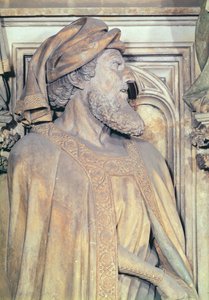 Moses brunn, detalj av Daniel från den sexkantiga piedestalen, 1395-1404 sten