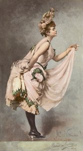 Mlle Nitouche (färglitografi) av Clemens von Pausinger