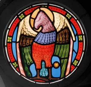 Eagle, 1865 (målat glas)