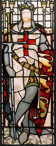 Richard I, detalj från ett fönster i stora salen, 1867-71 (målat glas)