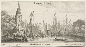 Olika fartyg och utsikt över Amsterdam (Verscheÿde Ships and Gesichten van Amstelredam), del II