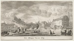 Olika fartyg och utsikt över Amsterdam (Verscheÿde Ships och Gesichten van Amstelredam), del II: Att sjösätta ett fartyg