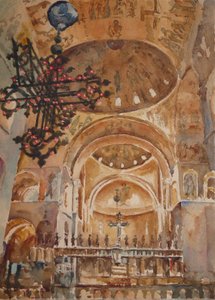 Juldagsmässa, St Marks, 2019 (akvarell)