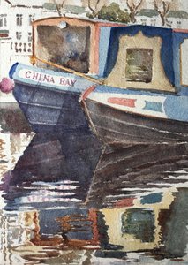 Lilla Venedig, tidig vår, 2017 (akvarell) av Clive Wilson