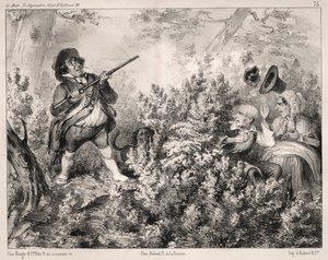 Nyheter: Invigningen av jakten, 1840. av Clémente Pruche