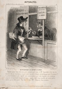 Nyheter: En fashionabel filantrop, 1841. av Clémente Pruche