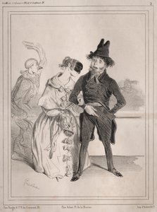 Carnival pochades: Det är singular! hon berättar att jag är Philibert Désormeaux, 1842.