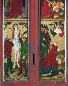 Legenden om den heliga Margareta, altare från klostret Saint Madeleine i Strasbourg av Coburg Master