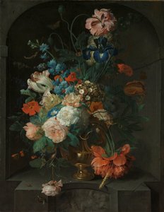 Stilleben med blommor av Coenraet Roepel