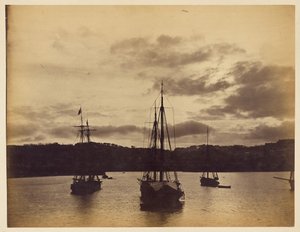 En nattscen i hamnen av Col. Henry Stuart Wortley