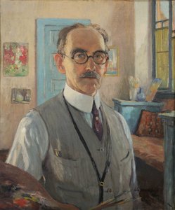 Självporträtt av Colin Campbell Cooper