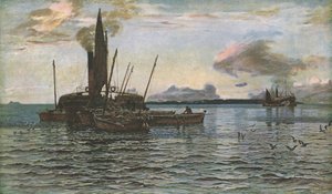 Sillmarknaden till sjöss på Loch Fyne, Argyll, 1884, c1930.