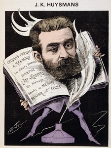 Tecknad av Joris Karl (Joris-Karl) Huysmans (1848-1907) - i “The Men of Today””. av Coll Toc
