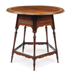Viktorianskt cirkulärt bord, ca 1870