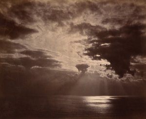 Solnedgång till sjöss, 1860-talet.