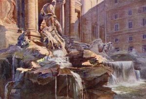 Fontänen i Trevi, Rom av Commendator Formilli
