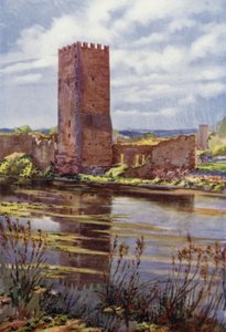 Ruinerna av medeltida slott i Ninfa av Commendator Formilli