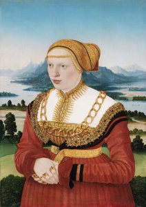 Porträtt av Katherina Knoblauch (1513-1542) av Conrad Faber von Kreuznach