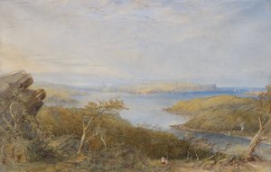 North Head från ovanför Balmoral, Sydney Harbour