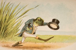 En groda som skulle gå iväg, från "Old Mother Goose