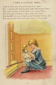 Nursery rim: I Had A Little Doll (chromolitho)