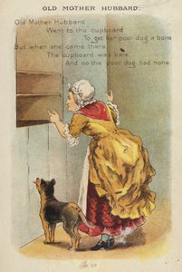 Nursery rim: Old Mother Hubbard (chromolitho)