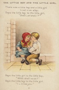 Nursery rim: The Little Boy And The Little Girl (chromolitho)