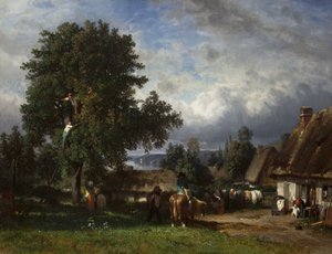 Äppelskörd i Normandie, 1835-65