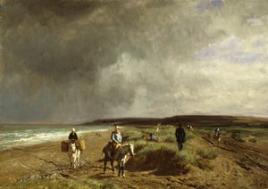 Kusten nära Villers, c.1859 av Constant Emile Troyon