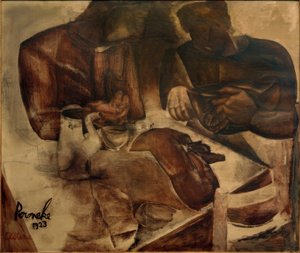Constant Permeke, "Black Bread" / olja på duk, 1923 av Constant Permeke