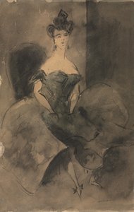 I väntan, 1800-tal. av Constantin Guys