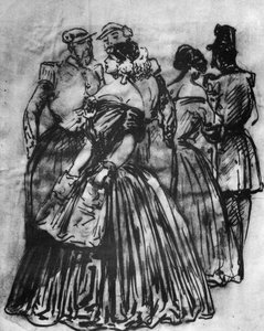 Off Duty, 1800-talet, 1930 av Constantin Guys