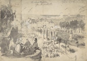 Napoleon III:s besök i Boulogne-on-the-Sea, 1800-talet. av Constantin Guys