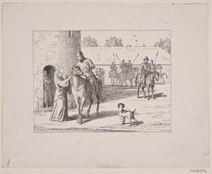 Illustration för Svend Grundtvig, "Marsk Stig: Dansk folkvisa från 1200-talet", 1861 av Constantin Hansen