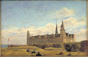 Kronborgs slott av Constantin Hansen
