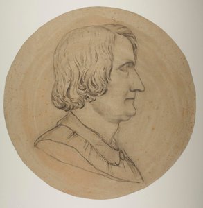 Porträttmedaljong av Thorvaldsen av Constantin Hansen