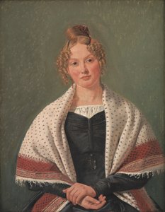 Porträtt av Hanne Wanscher, född Wegener av Constantin Hansen