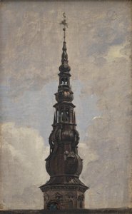 Kronborgs slotts stora spira. Studie av Constantin Hansen