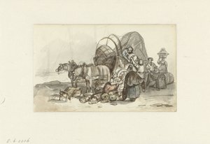 Att lasta av en bil av Constantinus Cornelis Huysmans