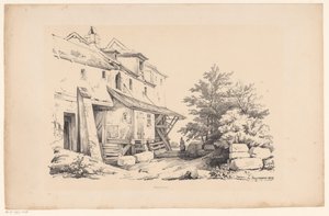 Hus i ett stenigt landskap The Landscape (serietitel) av Constantinus Cornelis Huysmans