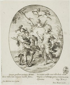 Aeneas, Venus och Achates av Conte Pietro Antonio Rotari
