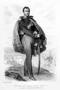 Joseph Antoni Poniatowski 1763-1813, polsk prins och marskalk av Frankrike, 1839. av Contenau