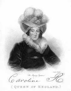 Caroline Amelia Elizabeth av Brunswick, drottning av George IV, 1800-talet.