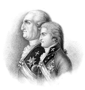 Karl IV, kung av Spanien och hans son Ferdinand VII, 1800-talet