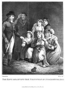 Kungen avlöser fångarna i fängelset i Dorchester, 1820