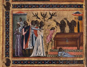 Bardi St Francis altartavla och tjugo berättelser om hans liv, Bardi Chapel, detalj